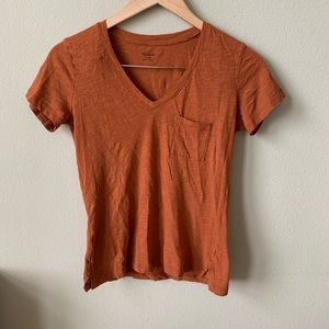 Whisper Cotton Madewell V-Neck T-shirt XS